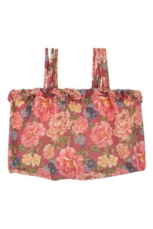 Floral print strappy top CHLOÉ KIDS | C2086146Y